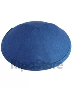 כיפה פשתן בצבע כחול כולל קליפס פנימי (להנחת כמות צרו קשר)